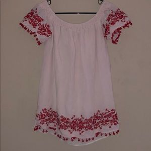 Off the shoulder, Pom Pom dress